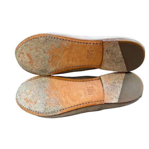 FRYE Carson leather ballet flats tan size 9.5 M - Picture 6 of 9